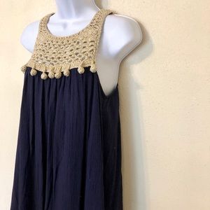 Lilly Pulitzer Navy and Gold Dress